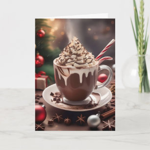 Kerstmis Warme Chocolade Recept Kerstkaart Feestdagen Kaart