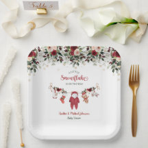 Kerstmis Waslijn Kleine Sneeuwvlok Baby Shower