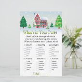 Kerstmis Wat is er in je handtas? (Staand voorkant)