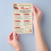 Kerstmis Wat is er op uw telefoon Santa Game Kaart (Hand)