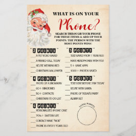 Kerstmis Wat is er op uw telefoon Santa Game Kaart