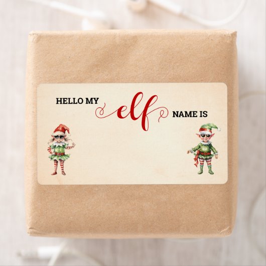 Kerstmis Wat is je Elf Game Label (Insitu)