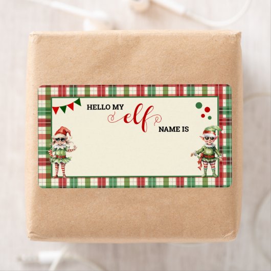 Kerstmis Wat is je Elf Game Label (Insitu)