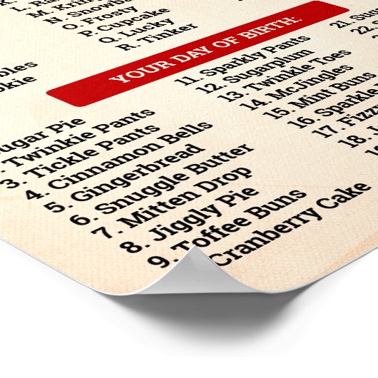 Kerstmis Wat is je Elf Game Sign Poster (Hoek)