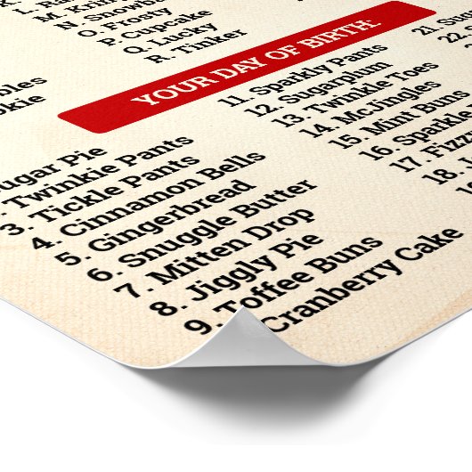 Kerstmis Wat is je Elf Game Sign Poster (Hoek)