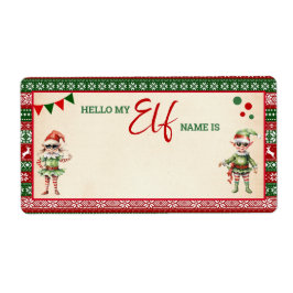 Kerstmis Wat is je Elf Spel Lelijke Trui Etiket