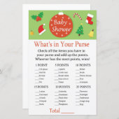 Kerstmis Wat zit er in je handtas? (Voorkant / Achterkant)