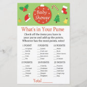 Kerstmis Wat zit er in je handtas? (Voorkant)