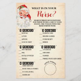 Kerstmis Wat zit er in uw portemonnee Santa Game K Flyer