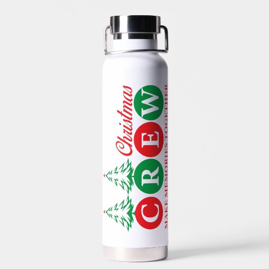 Kerstmis Waterfles (Achterkant)