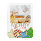 Kerstmis Waterverf Cute Cookies 1 Magneet (Verticaal)