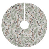 Kerstmis Waterverf Deer & Pine Tree Kerstboom Rok (Voorkant)