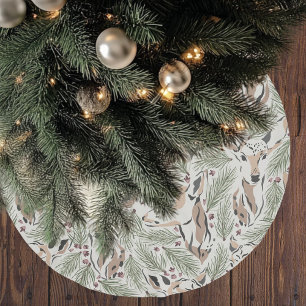 Kerstmis Waterverf Deer & Pine Tree Kerstboom Rok