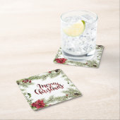 Kerstmis | Waterverf - Holly & Mistletoe Lijst Kartonnen Onderzetters (Insitu)