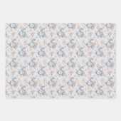 Kerstmis Waterverf Ilustratie Sneeuwkoningin & Bee Inpakpapier Vel (Voorkant 3)