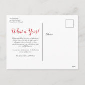 Kerstmis We Gingen Ermee Akkoord Foto Grappig Feestdagenkaart (Achterkant)