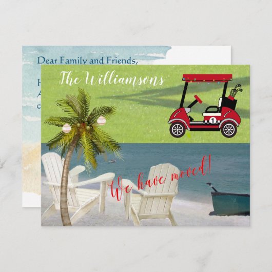 Kerstmis, we hebben de overstap van de Ocean Beach Aankondiging (Voorkant / Achterkant)