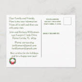 Kerstmis, we hebben de overstap van de Ocean Beach Aankondigingskaart (Achterkant)