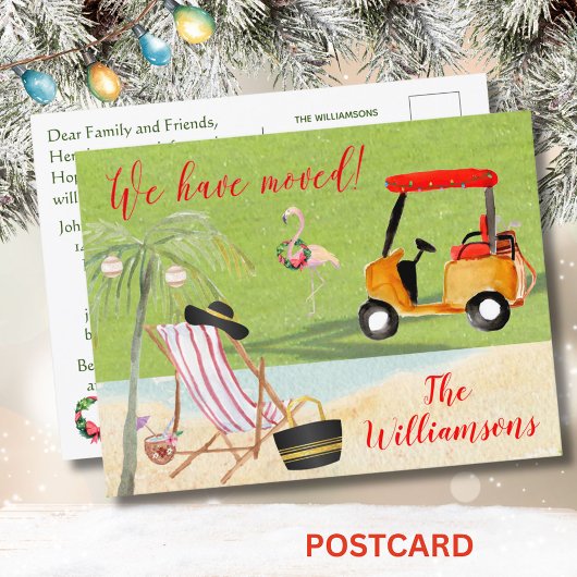 Kerstmis, we hebben de overstap van de Ocean Beach Aankondigingskaart