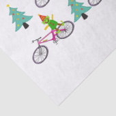 Kerstmis: webfiets voor elenpapier tissuepapier (Detail)