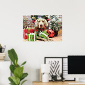 Kerstmis - Weimaraner - Lucy Poster (Thuiskantoor)
