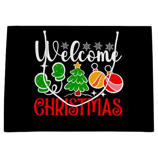 Kerstmis welkom-23758 groot cadeauzakje (Voorkant)