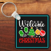 Kerstmis Welkom-63758 Sleutelhanger (Voorkant)
