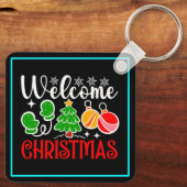 Kerstmis Welkom-63758 Sleutelhanger (Achterkant)