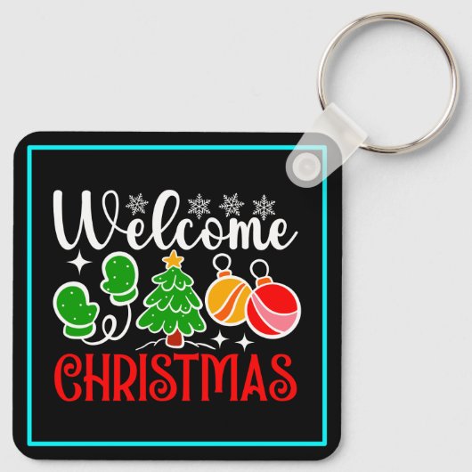 Kerstmis Welkom-63758 Sleutelhanger (Achterkant)