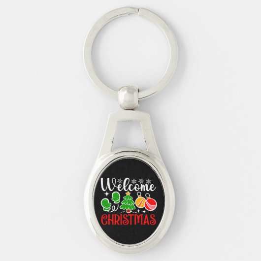 Kerstmis Welkom-63758 Sleutelhanger (Voorkant)