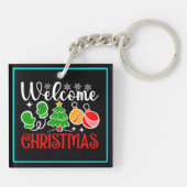 Kerstmis Welkom-63758 Sleutelhanger (Achterkant)