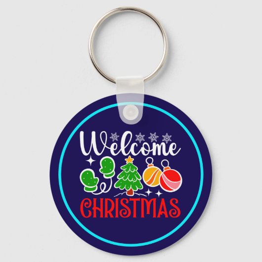 Kerstmis Welkom-63758 Sleutelhanger (Voorkant)