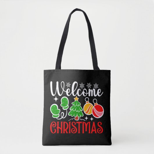 Kerstmis welkom-63758 tote bag (Voorkant)