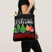 Kerstmis welkom-63758 tote bag (Dichtbij)