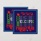 Kerstmis welkom-84767 kaart (Voorkant / Achterkant)