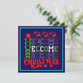 Kerstmis welkom-84767 kaart (Staand voorkant)