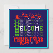 Kerstmis welkom-84767 kaart (Achterkant)