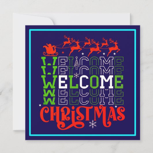 Kerstmis welkom-84767 kaart (Voorkant)