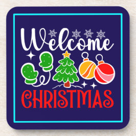 Kerstmis welkom bier onderzetter