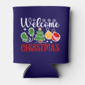 Kerstmis welkom blikjeskoeler (Voorkant)