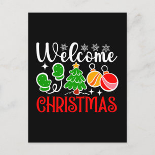 Kerstmis welkom briefkaart