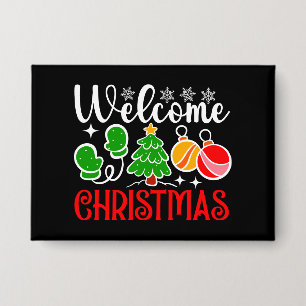 Kerstmis welkom button