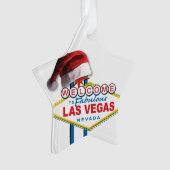 Kerstmis Welkom in Las Vegas Sign Ornament (voorkant)