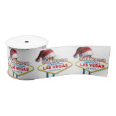 Kerstmis Welkom in Las Vegas Sign Satijnen Lint (Spoel)