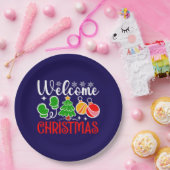 Kerstmis welkom papieren bordje (Feest)