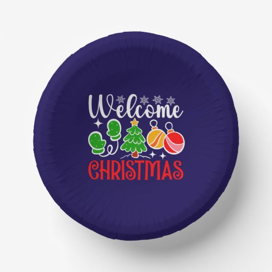 Kerstmis welkom papieren kommen (Voorkant)