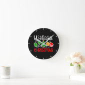 Kerstmis welkom ronde klok (Huis)