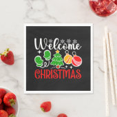 Kerstmis welkom servet (Insitu)
