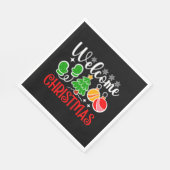 Kerstmis welkom servet (Hoek)