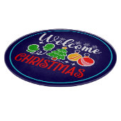 Kerstmis welkom snijplank (Hoek)